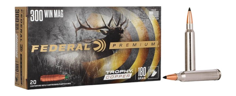 Federal .300 Winchester Mag P300WTC1 Premium Trophy Copper 180 Grain
