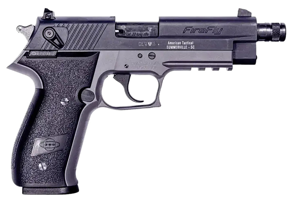 GSG FireFly .22 LR Pistol, 13+1, 4.90" Threaded Barrel, Smoke Gray Aluminum Frame
