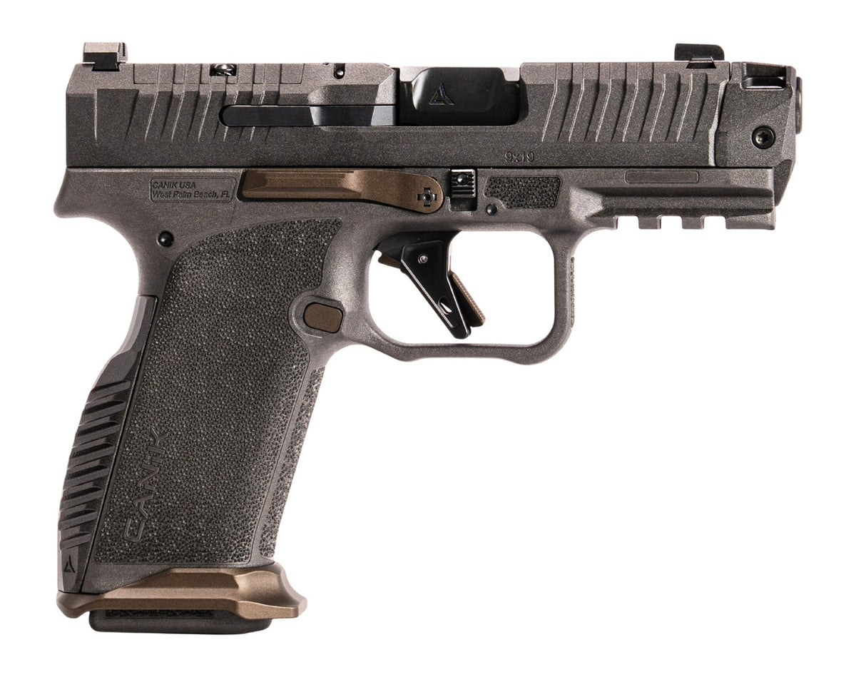 Canik Prime Radian Micro-Compact 9mm Luger 10+1 3.8" Compensated Pistol, Serrated Slide