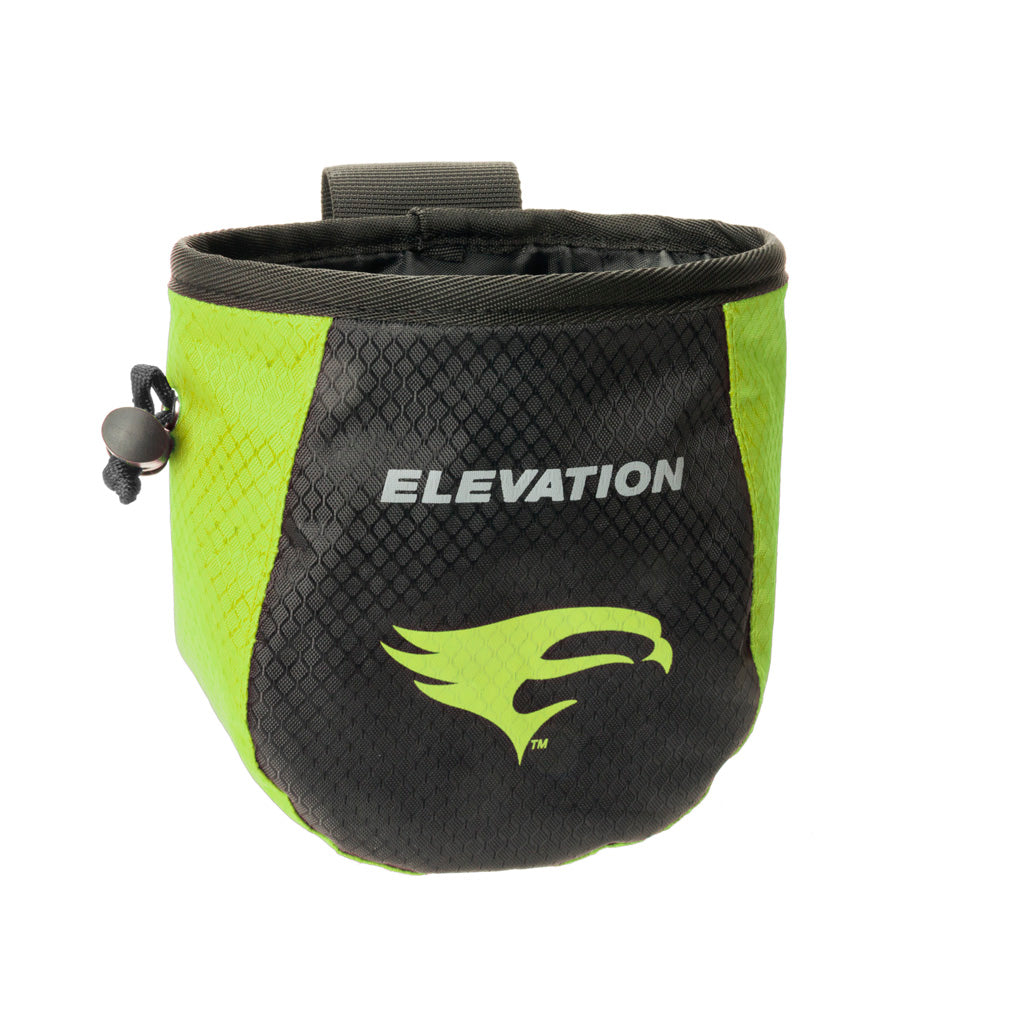 Elevation Pro Archery Release Pouch Green Diamond-Lock Fabric Zippered Pocket Quiver Belt
