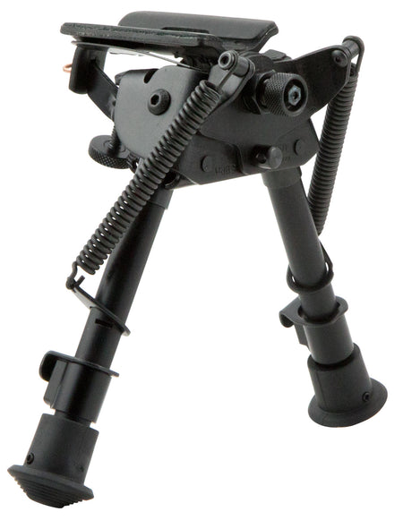 Harris Bipod BRM1A2 Non-Swivel BR Swivel Stud 6-9" Notched Legs Black Anodized