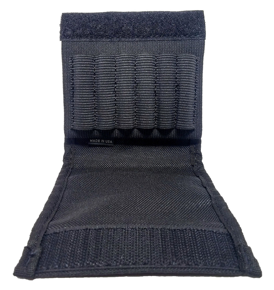 GrovTec US GTAC83 6rd Cordura Rifle Buttstock Ammo Holder Slip-On Stock Mount Hook & Loop Closure