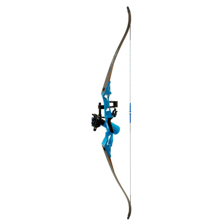 Fin Finder Bank Runner Bowfishing Recurve with Winch Pro Reel Blue 35 lb. RH