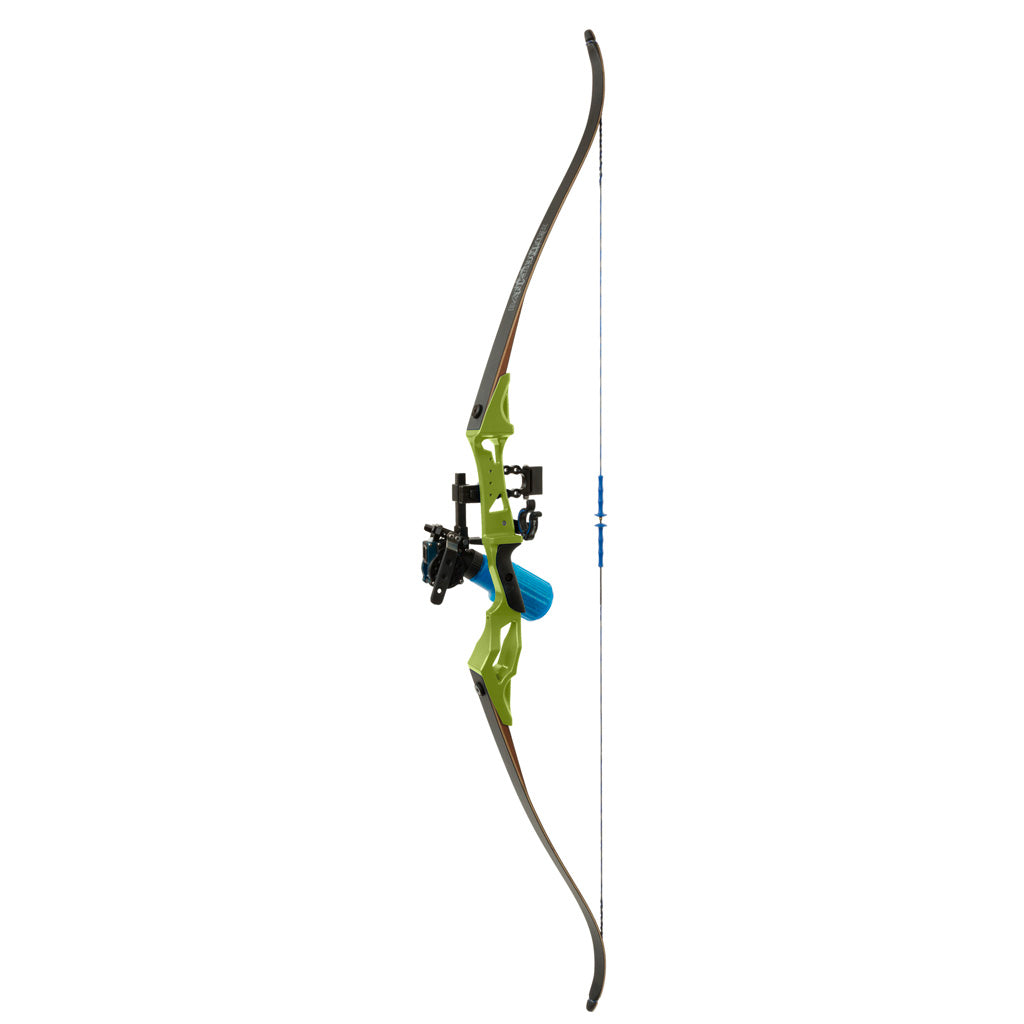 Fin Finder Bank Runner Bowfishing Recurve with Winch Pro Reel Green 35 lb. RH