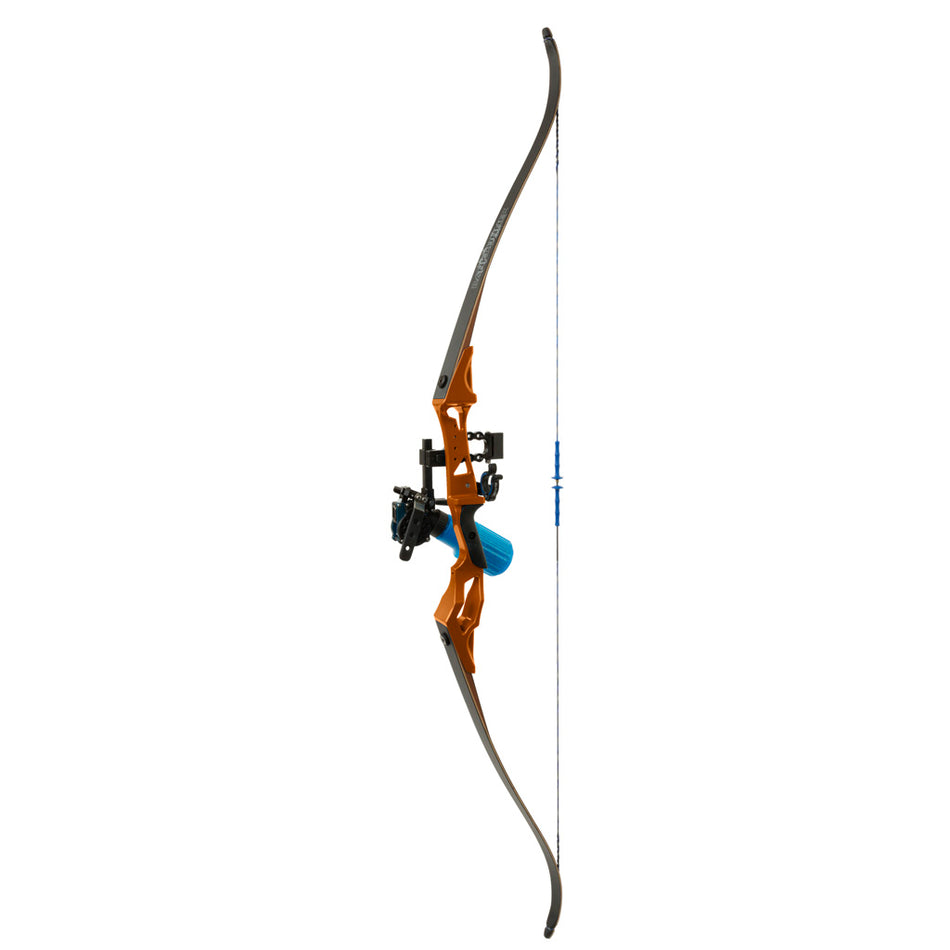 Fin Finder Bank Runner Bowfishing Recurve with Winch Pro Reel Orange 35 lb. RH