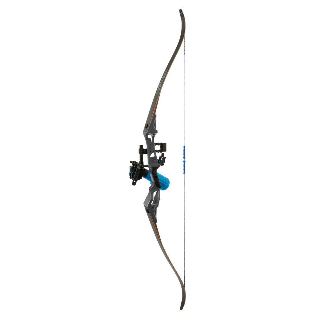 Fin Finder Bank Runner Bowfishing Recurve Bow Package Winch Pro Reel Black 35 lb RH