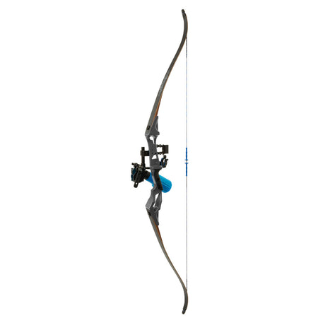 Fin Finder Bank Runner Bowfishing Recurve Bow Package Winch Pro Reel Black 35 lb RH
