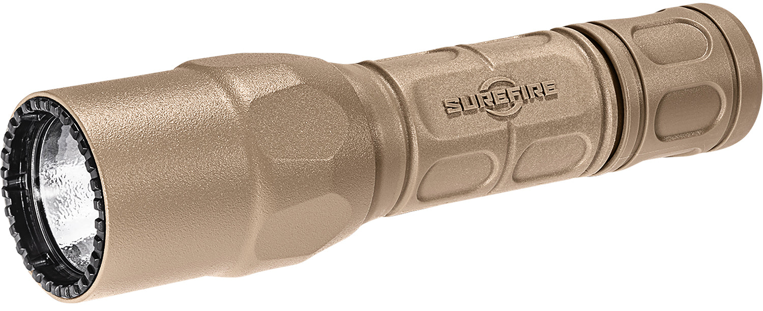 SureFire G2XDTN G2X Pro Tan Polymer 600 Lumens White LED Press/Click Tailcap Flashlight