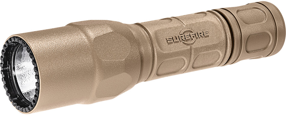 SureFire G2XDTN G2X Pro Tan Polymer 600 Lumens White LED Press/Click Tailcap Flashlight