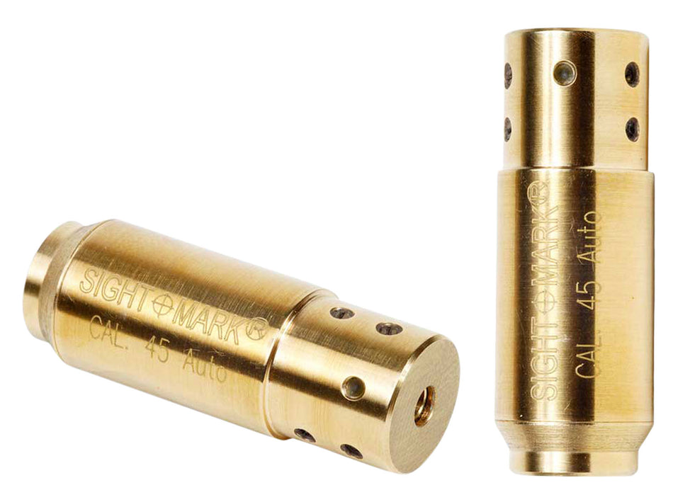 Sightmark SM39017 45 ACP Brass Red Laser Bore Sight Includes Carrying Case and AG3 Batteries