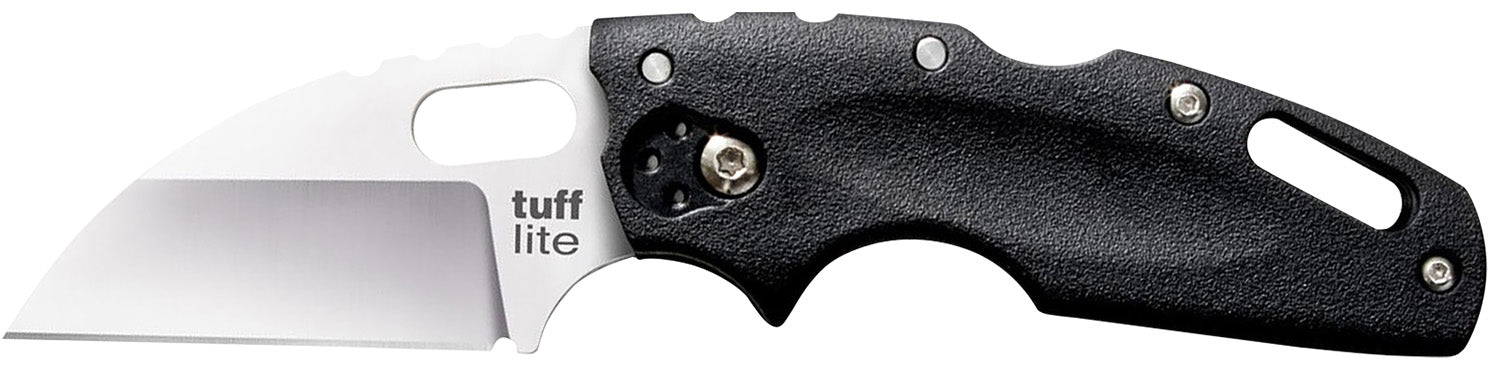 Cold Steel Tuff Lite 20LT 2.50" Folding Plain Sheepsfoot AUS-8A SS Blade with Black Griv-Ex Handle