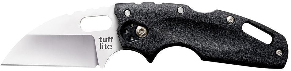 Cold Steel Tuff Lite 20LT 2.50" Folding Plain Sheepsfoot AUS-8A SS Blade with Black Griv-Ex Handle