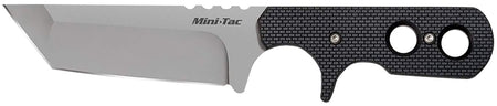 Cold Steel Mini Tac 49HTF 3.75" Fixed Plain Tanto AUS-8A SS Blade with Black Griv-Ex Handle