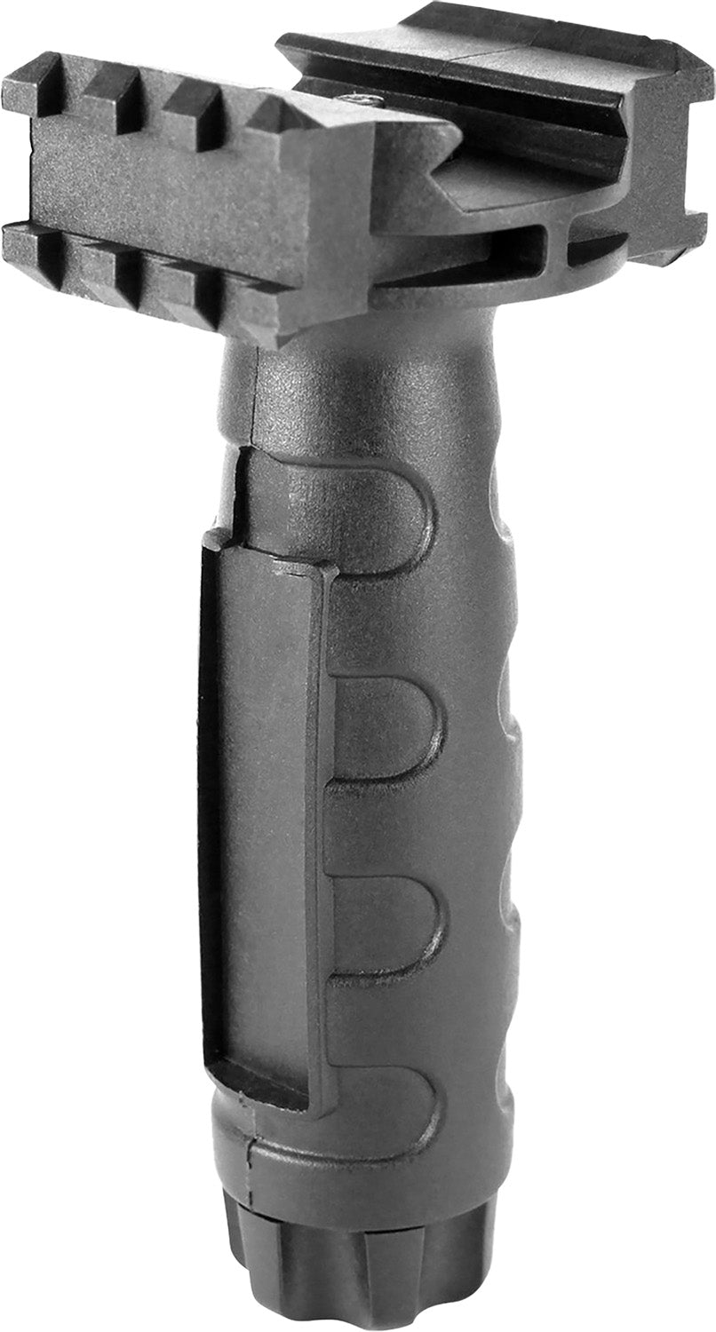 Aim Sports PJTGR Vertical Fore Grip with Side Rails Black Textured Polymer Picatinny Mount