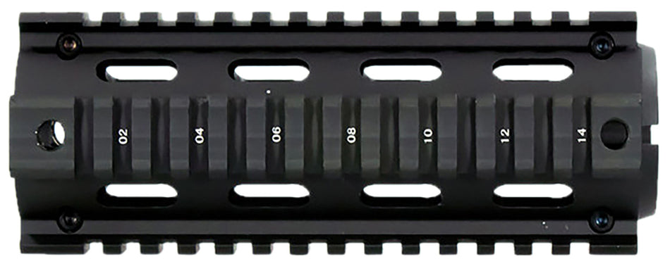 Aim Sports 6" M4 Carbine Drop-In Quad Rail Handguard Anodized Black Aircraft Aluminum