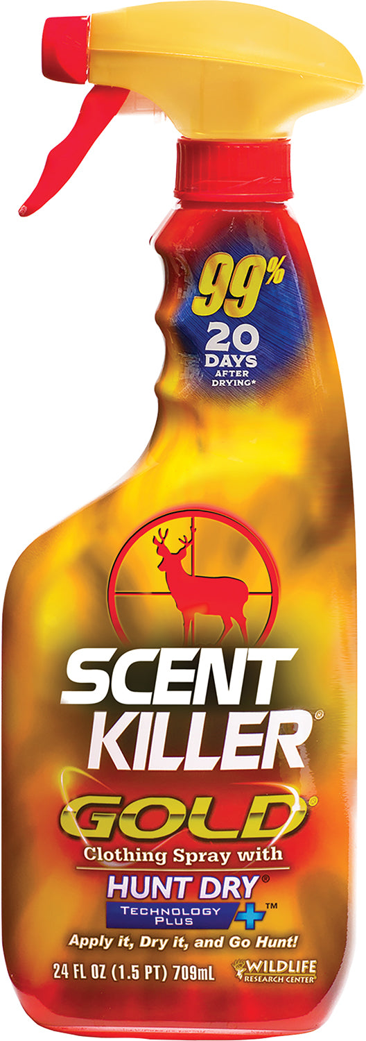 Wildlife Research Scent Killer Gold Hunt Dry Technology Odorless Trigger Spray 24oz