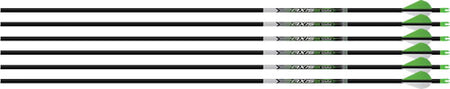 Easton Axis 5MM 340 Spine Arrow 6-Pack with 2" Blazer Vanes
