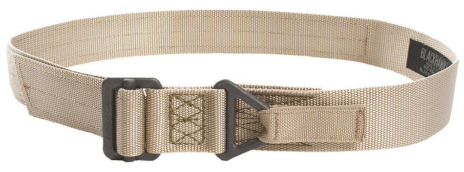 Blackhawk 41CQ01DE Rigger's Belt Tan Nylon 41 Inch 1.75" Hook and Loop Closure