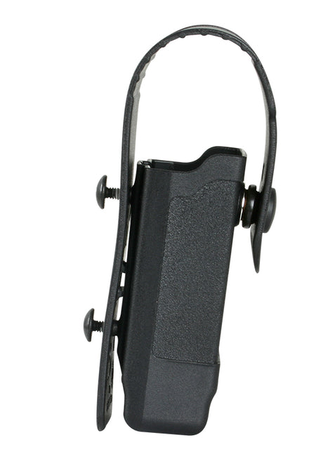 Blackhawk Single Tactical Mag Pouch Black Carbon Fiber Molded Flap SERPA Mount
