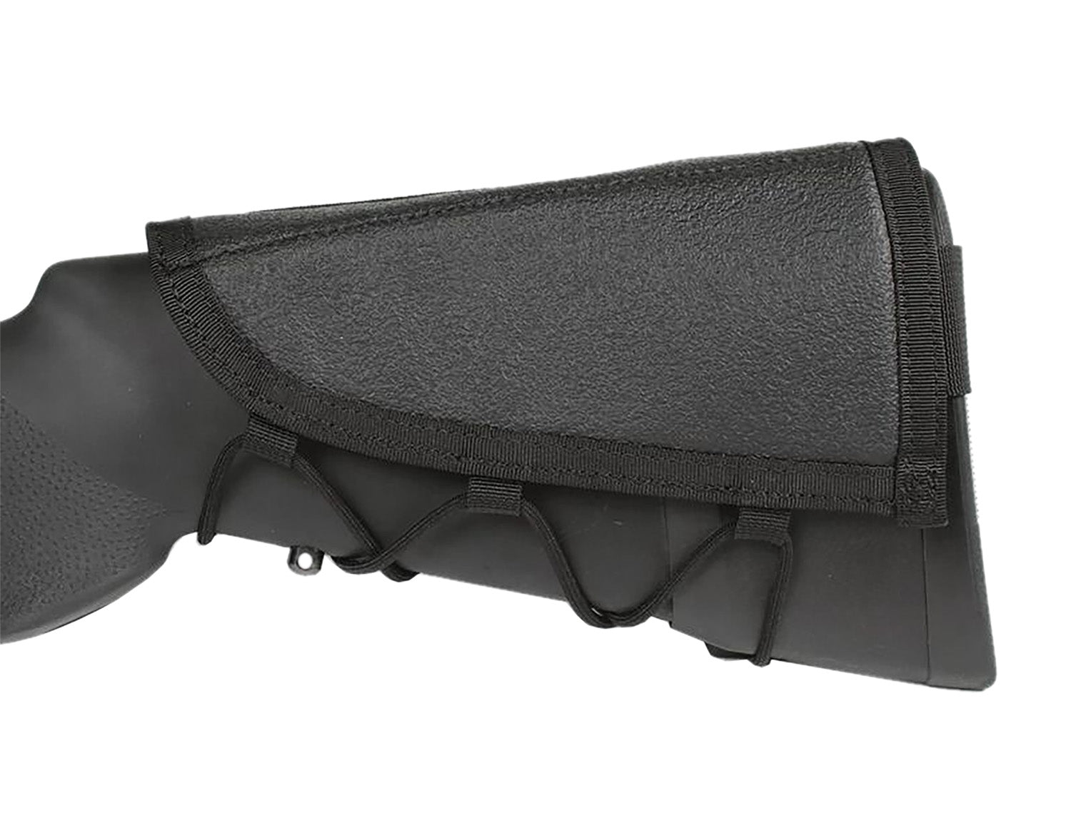 Blackhawk Rifle Buttstock Ammo Cheek Pad Black Nylon 5-Round Comb Riser
