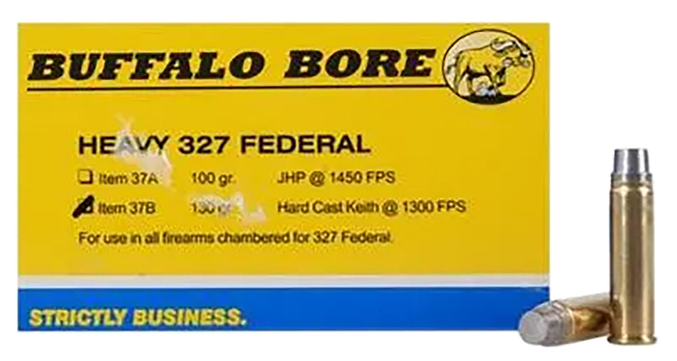 Buffalo Bore .327 Federal Mag 37B20 Heavy Hard Cast 130 Grain
