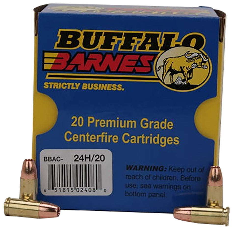 Buffalo Bore 9mm Luger/Parabellum 24H20 +P Barnes TAC-XP Lead Free 115 Grain