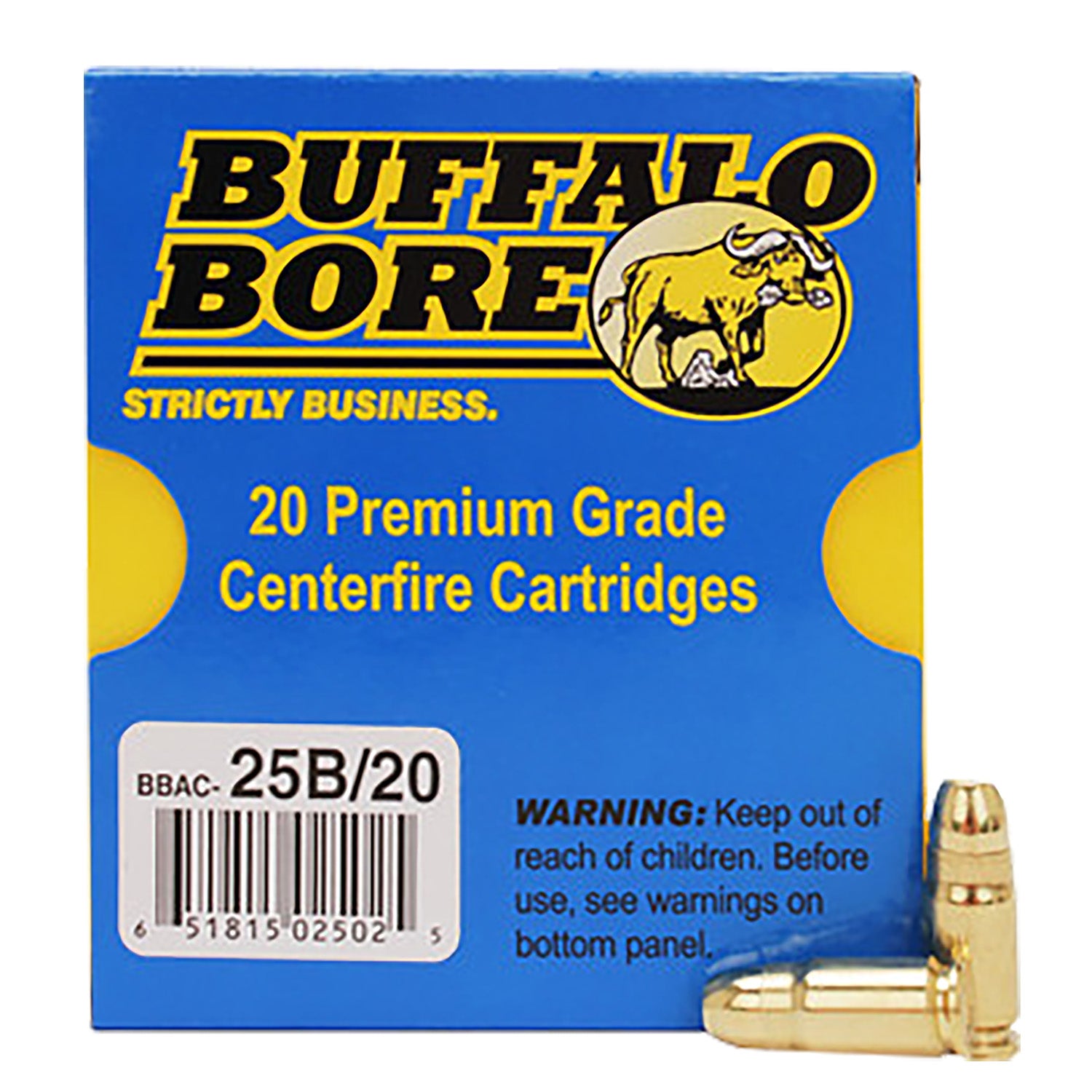 Buffalo Bore .357 Sig 25B20 Heavy Full Metal Jacket Flat Nose FMJFN 125 Grain