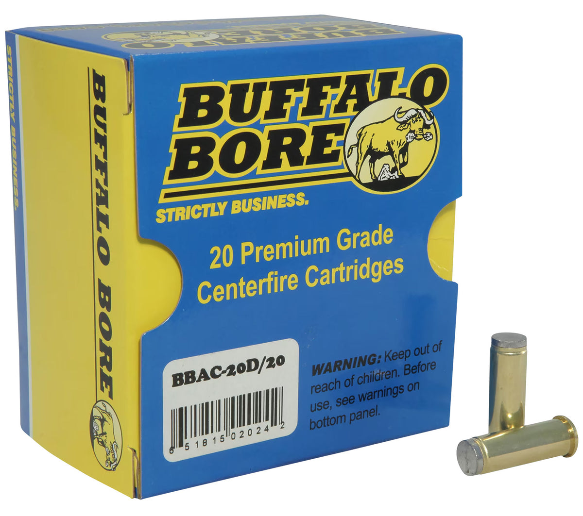 Buffalo Bore .38 Special 20D20 Standard Pressure Hard Cast Wadcutter 150 Grain