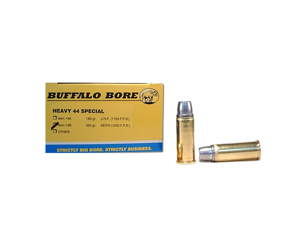 Buffalo Bore .44 S&W Special 14B20 Heavy Hard Cast Semi-Wadcutter 255 Grain