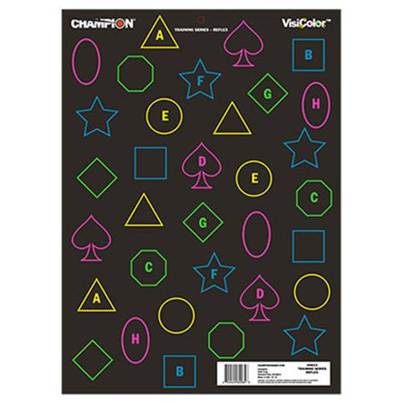 Champion 45834 VisiColor Silhouette Target Set of 12