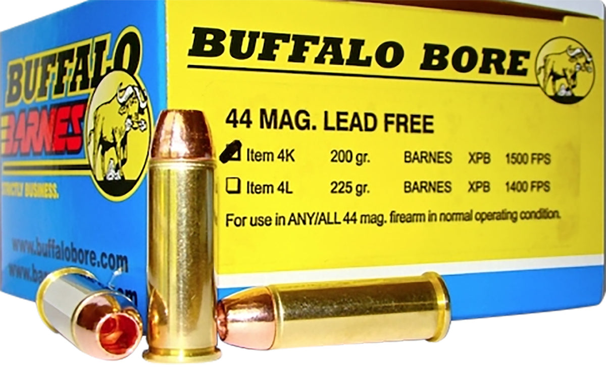 Buffalo Bore .44 Magnum 4K20 BUFFALO-BARNES LEAD-FREE Barnes VOR-TX XPB Lead-Free 200 Grain