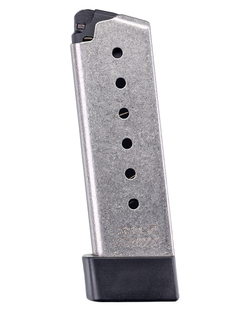 Kahr Arms K387G Stainless Detachable 7-Round .380 ACP Magazine with Grip Extension for Kahr P-Series/CW