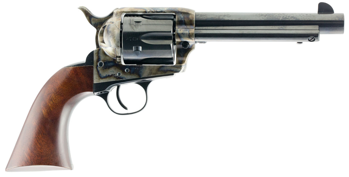Taylors & Company 550858 1873 Gunfighter .45 Colt Revolver, 5.50" Blued Barrel, Color Case Hardened Frame, Walnut Army Grip