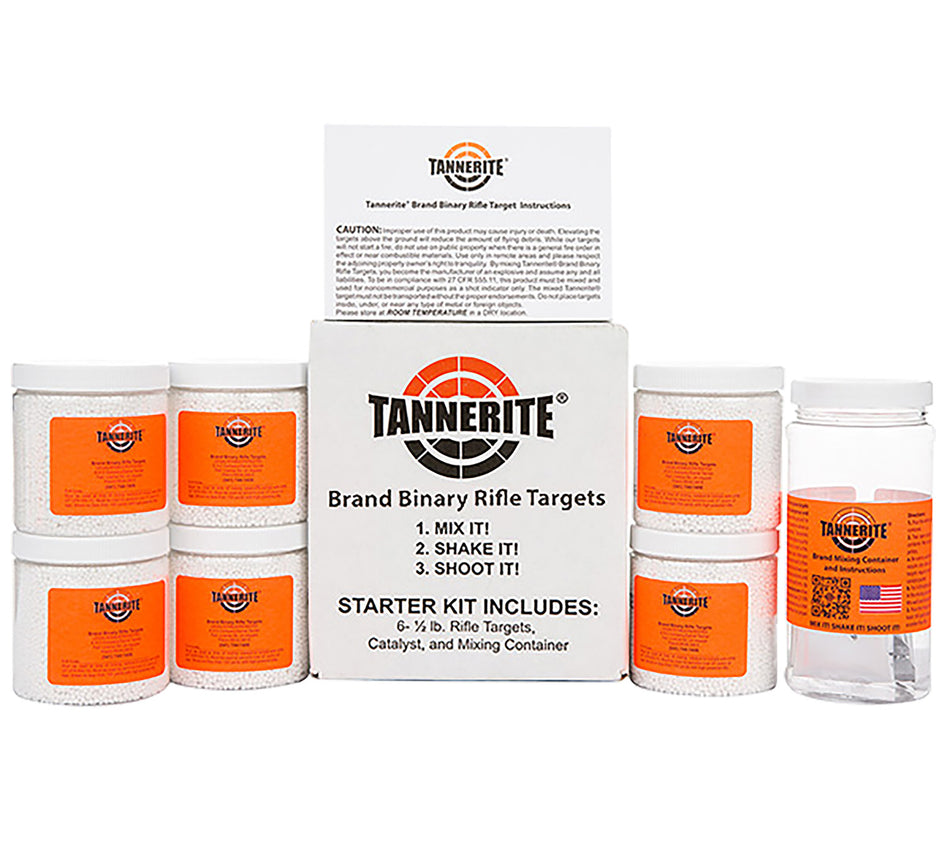 Tannerite Starter Kit Centerfire Rifle Impact Exploding Targets 0.5 lb 24 Count
