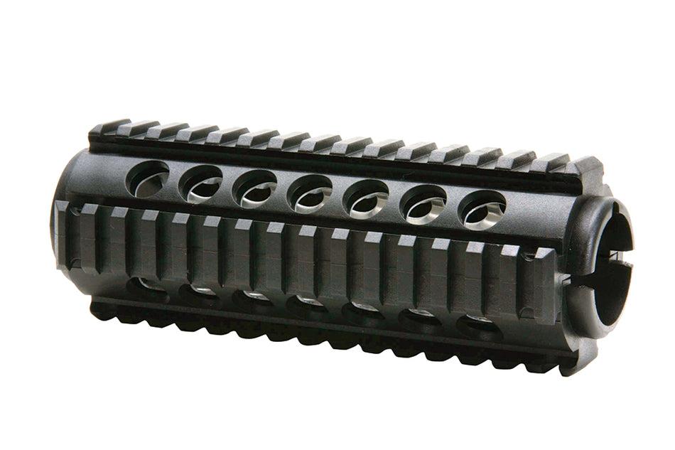 ProMag PM242 AR-15 Carbine 2-Piece Quad Rail Handguard, Black Polymer & Aluminum Heat Shield
