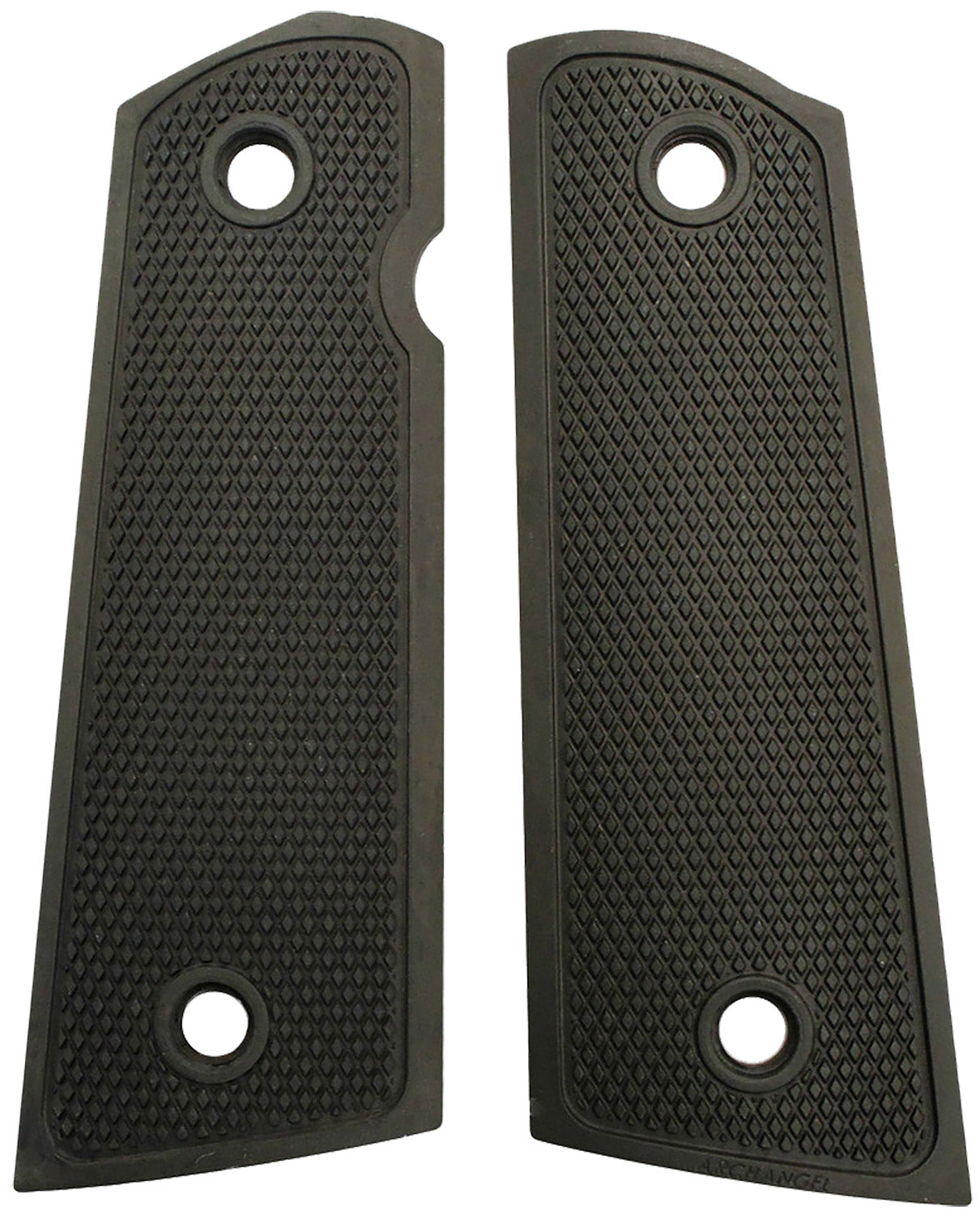 Archangel AA107 1911 Government Aluminum Grip Panels Black Anodized Diamond Checkered