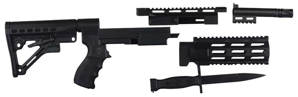 Archangel AA597R Remington 597 AR-15 Style 6-Position Adjustable Conversion Stock Black Synthetic