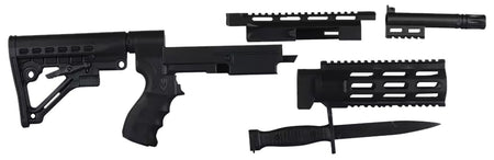 Archangel AA597R Remington 597 AR-15 Style 6-Position Adjustable Conversion Stock Black Synthetic
