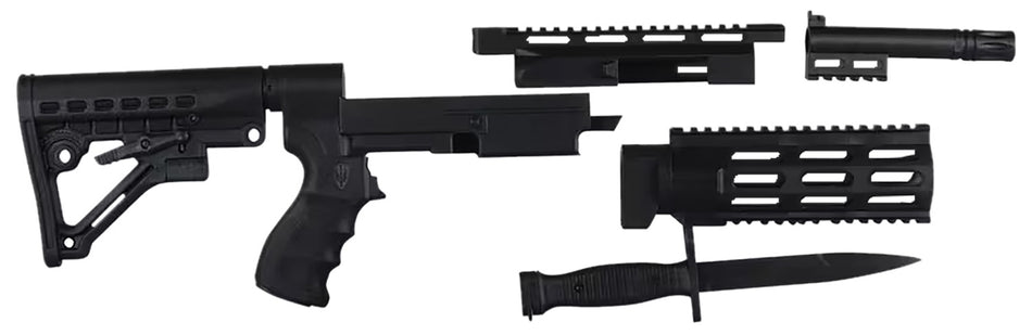 Archangel AA597R Remington 597 AR-15 Style 6-Position Adjustable Conversion Stock Black Synthetic