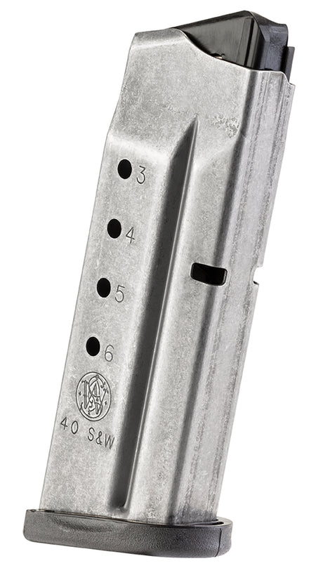 S&W M&P Shield 40S&W 6rd Stainless Steel Handgun Magazine