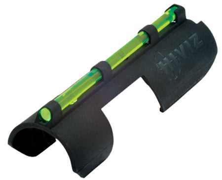 HiViz MPBTAC Plain Barrel Snap-On Tactical 12 Gauge Shotgun Front Sight Black with Green/Red LitePipes