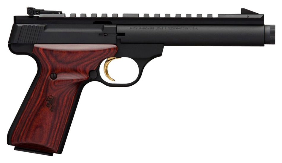 Browning Buck Mark Field Target SR .22 LR 10+1 5.5in Pistol, Picatinny Rail