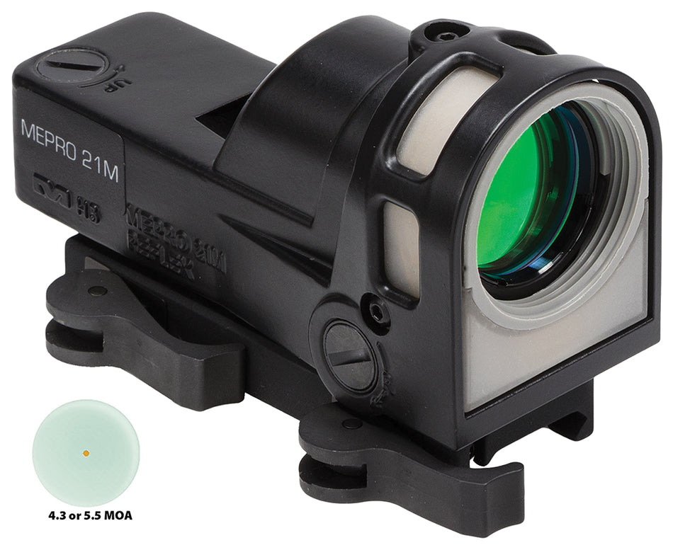 Mepro M21 1x 30mm 4.3 MOA Red Dot Self-Illuminated Reflex Sight, Black