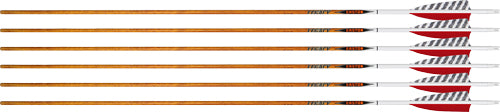 Easton Carbon Legacy 6.5 600 Spine 4" Feather Left Helical Arrow 6PK