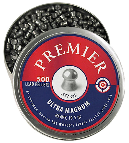 Crosman LUM77 Premier Ultra Magnum .177 Caliber Domed Lead Pellet 500 Per Tin