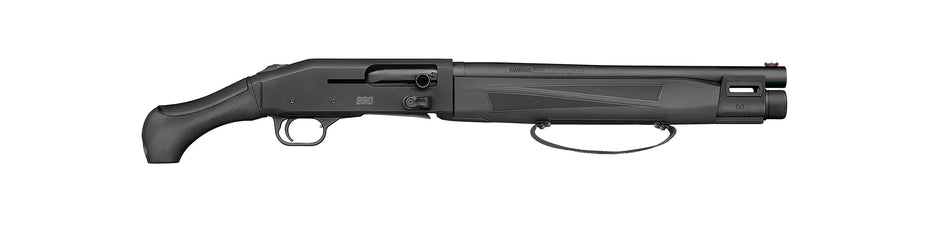 Mossberg 83001 990 AfterShock 12 Gauge Semi-Auto Shotgun, 3" 5+1, 14.75" Matte Blued Barrel with M-LOK Forend, Black Synthetic Ambidextrous Grip