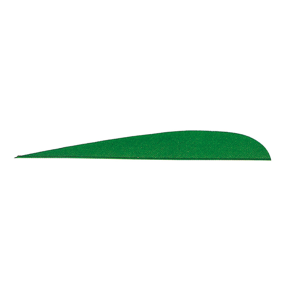 Gateway 5 in. Parabolic Feathers Green RW Fletching 100 pk.