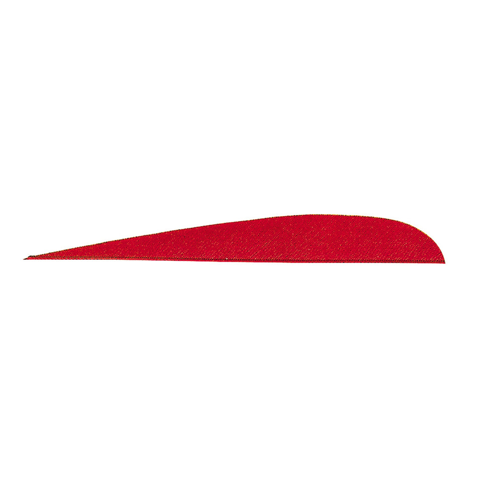 Gateway 5 in. Red Parabolic Feathers RW Fletching 100 pk.