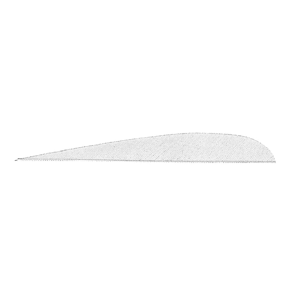 Gateway 5 in. White Parabolic Feathers RW Fletching 100 pk.