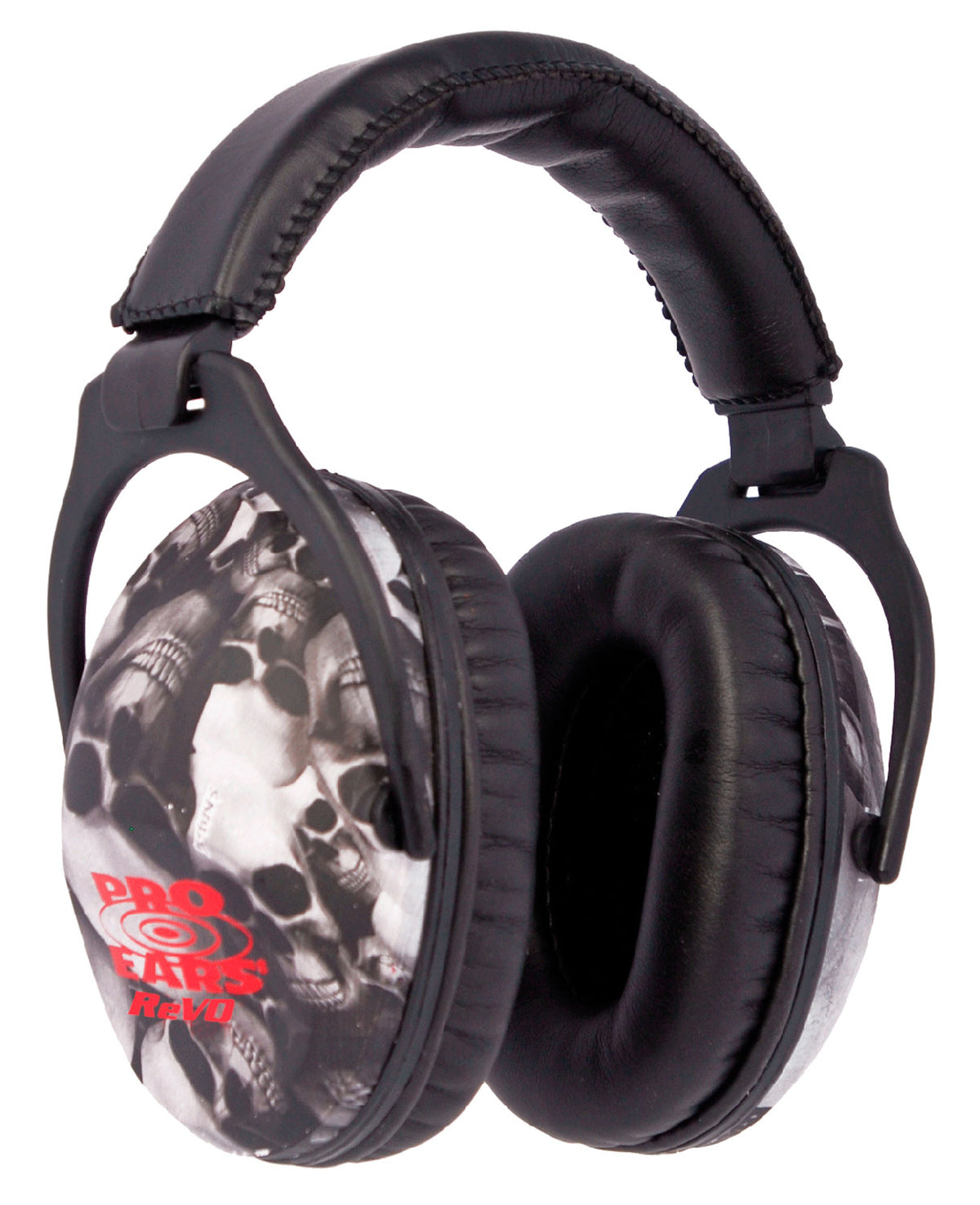 Pro Ears ReVO Passive Muff 26dB Over The Head Black/Skull Pattern Youth 1 Pair
